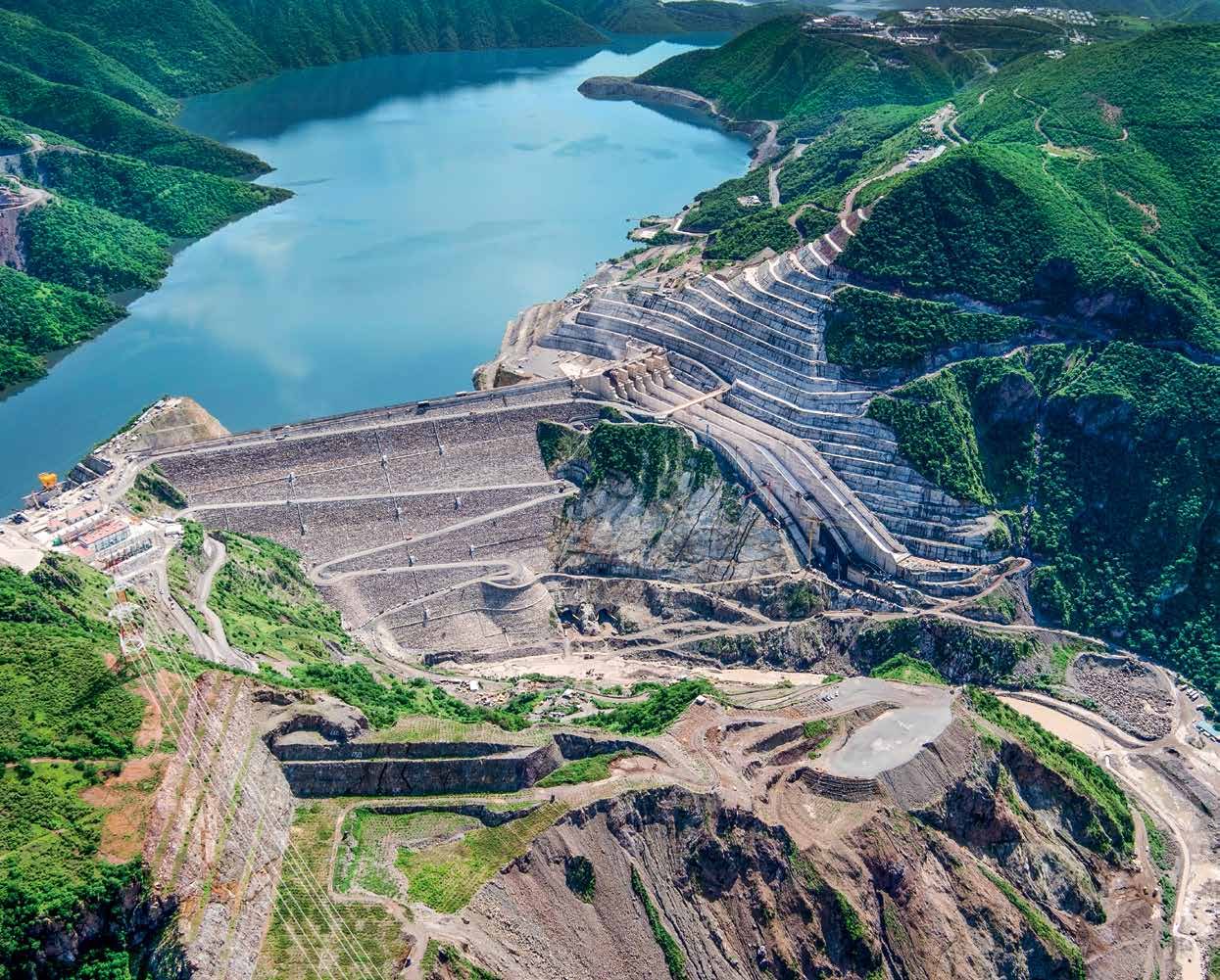Hydropower dam and reservoir